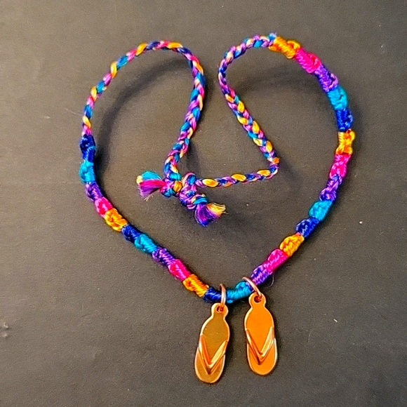 NEW Jennifer Lopez J-Lo Multi-color Woven Bracelet/Anklet! NWOT - Picture 10 of 12